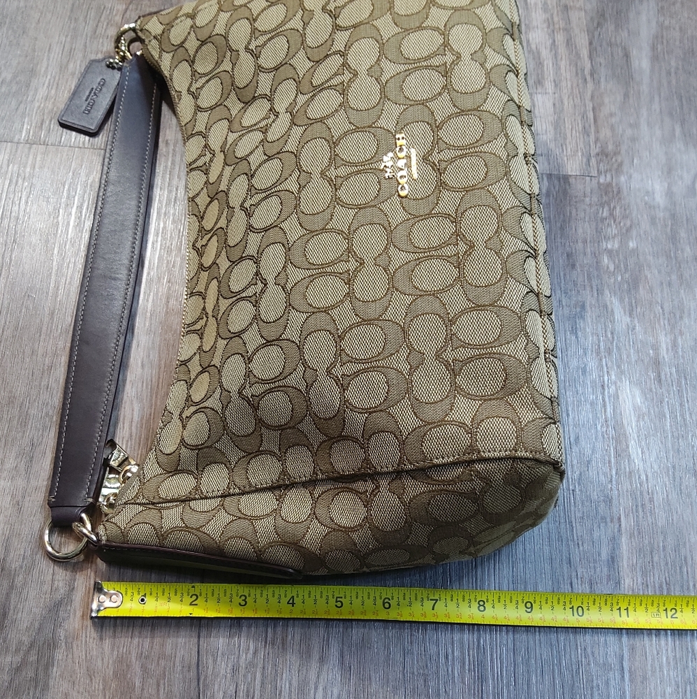 COACH Outline Signature East/West Celeste Hobo Bag - Picture 13 of 16